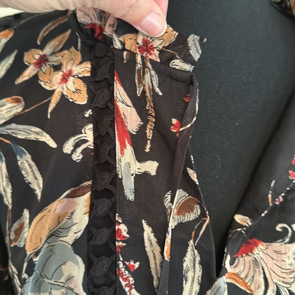Maeve Floral Peasant Blouse, Size L - Picture 4 of 15
